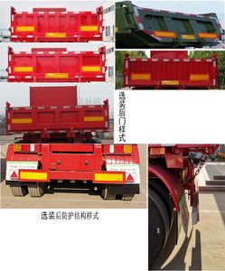 Zhongyun Changda brand automobiles XSQ9402ZHX tipping chassis 