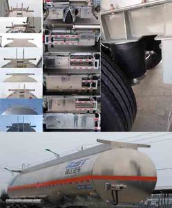 Ruijiang  WL9406GRYB Aluminum alloy flammable liquid tank transport semi-trailer