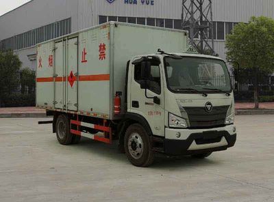 Huatong brand automobiles HCQ5124XRYBJ601 Flammable liquid box transport vehicle