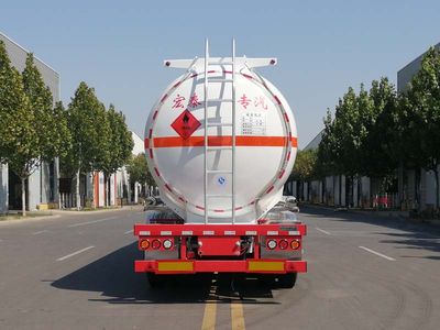 Zhengkang Hongtai brand automobiles HHT9409GRYF Flammable liquid tank transport semi-trailer