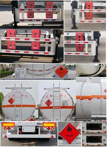 Zhengkang Hongtai brand automobiles HHT9409GRYF Flammable liquid tank transport semi-trailer