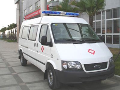 Jiangling Quanshun brand automobiles JX5035XJHZC ambulance