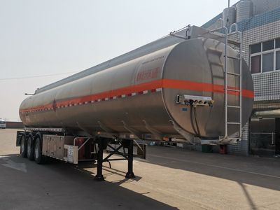 Yongqiang  YQ9401GRYCT2N Aluminum alloy flammable liquid tank transport semi-trailer