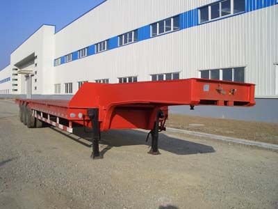 Taicheng  LHT9300TDP Low flatbed semi-trailer