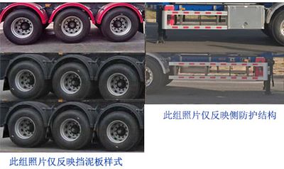 Tonghua  THT9405GRYDY45A Flammable liquid tank transport semi-trailer