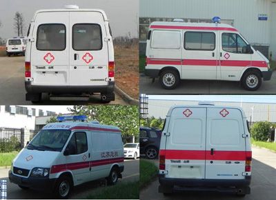 Jiangling Quanshun brand automobiles JX5044XJHMB ambulance