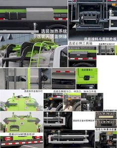 Zhonglian Automobile ZBH5100TCASHABEV Pure electric kitchen waste truck