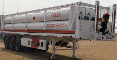 Wuyue  TAZ9383GGY Hydraulic sub station high-pressure gas long pipe semi-trailer