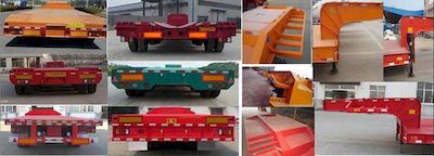 Chenlu  LJT9402TDP Low flatbed semi-trailer