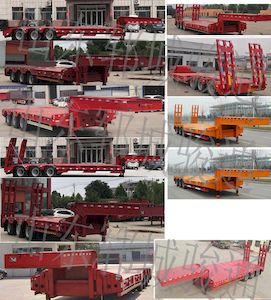 Chenlu  LJT9402TDP Low flatbed semi-trailer