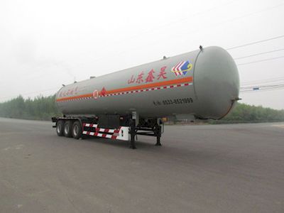 Wanxin Xinhao brand automobilesWXH9403GYQSemi trailer for liquefied gas transportation