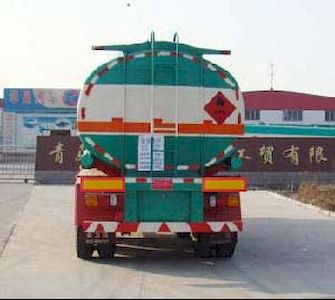 Huachang brand automobiles QDJ9405GHY Chemical liquid transportation semi-trailer