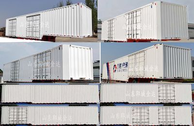 Liangyun brand automobile SLY9350XXY Box transport semi-trailer