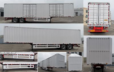 Liangyun brand automobile SLY9350XXY Box transport semi-trailer