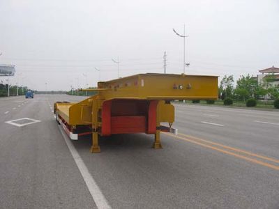 CIMC ZJV9300TDPYK Low flatbed transport semi-trailer