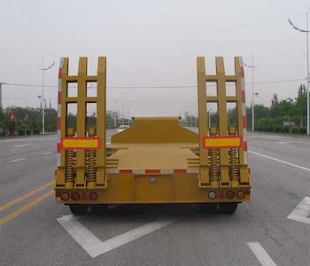 CIMC ZJV9300TDPYK Low flatbed transport semi-trailer