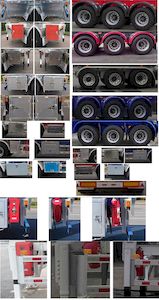 Tonghua  THT9408GRYE Flammable liquid tank transport semi-trailer