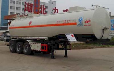 Zhongqi Liwei brand automobiles HLW9400GRYA Flammable liquid tank transport semi-trailer