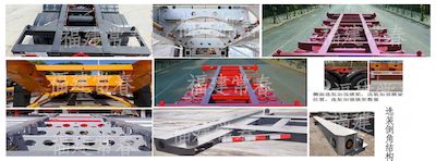 Changchunyu Chuangbai Automobile FCC9401TWY Transport semi-trailer of dangerous goods tank frame