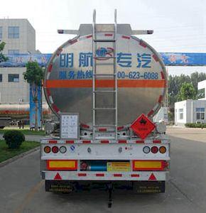 Minghang  ZPS9409GRYA Aluminum alloy flammable liquid tank transport semi-trailer