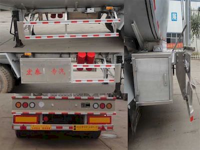 Zhengkang Hongtai brand automobiles HHT9402GSY Aluminum alloy edible oil transportation semi-trailer