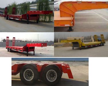 Jinyue  LYD9351TDP Low flatbed semi-trailer