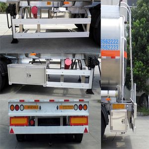 Xingyang  XYZ9401GRYC Aluminum alloy flammable liquid tank transport semi-trailer