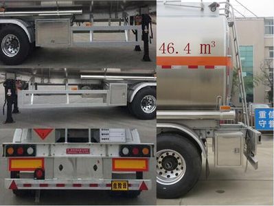 Special transport  DTA9408GYYA Aluminum alloy oil transport semi-trailer