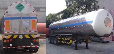 Jiuyuan  KP9403GDYCA Low temperature liquid transport semi-trailer