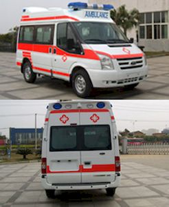 Jiangling Quanshun brand automobiles JX5038XJHMB ambulance