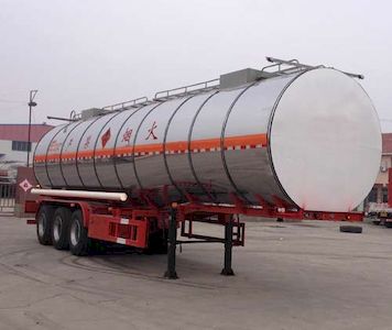 Huachang brand automobiles QDJ9400GRYA Flammable liquid tank transport semi-trailer