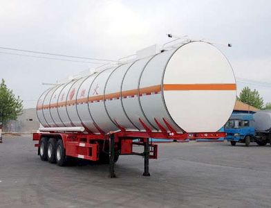 Huachang brand automobiles QDJ9400GRYA Flammable liquid tank transport semi-trailer