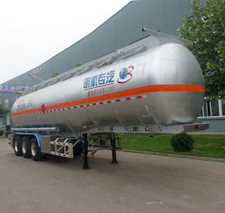 Minghang  ZPS9400GRYA Aluminum alloy flammable liquid tank transport semi-trailer