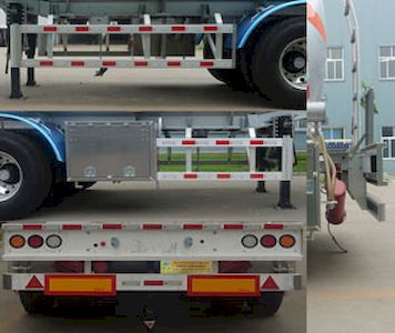 Minghang  ZPS9400GRYA Aluminum alloy flammable liquid tank transport semi-trailer