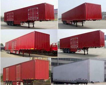 Xinwanrong brand automobiles CWR9403XXY Box transport semi-trailer