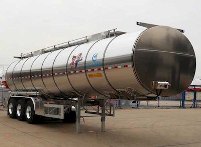 Kaile  AKL9406GYSA Aluminum alloy liquid food transportation semi-trailer