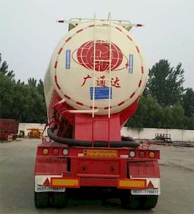 Guangtongda brand automobiles JKQ9403GFLA Medium density powder material transportation semi-trailer