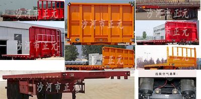 Longwei Business Car AZY9400TPB Flat transport semi-trailer