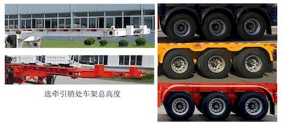 Huanghai  DD9402TWY Transport semi-trailer of dangerous goods tank frame