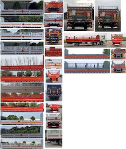 Huatong brand automobiles HCQ5260TQPLZ6 Gas cylinder transport vehicle