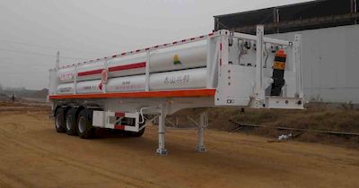 Hongqi JHK9360GGYHydraulic sub station high-pressure gas long pipe semi-trailer