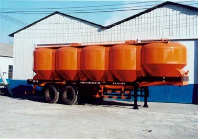 Wantong Automobile YCZ9350GFL Powder material transportation semi-trailer