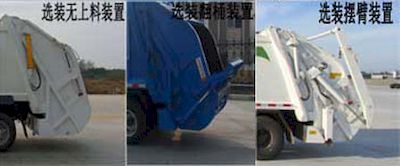 Huatong brand automobiles HCQ5186ZYSB6 Compressed garbage truck