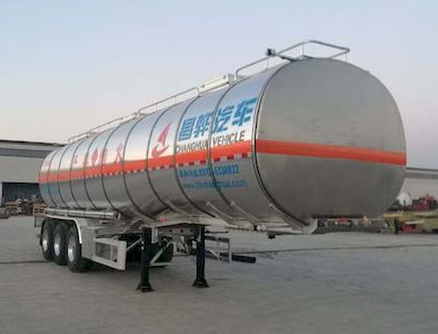 Changhua  HCH9401GRYA Aluminum alloy flammable liquid tank transport semi-trailer