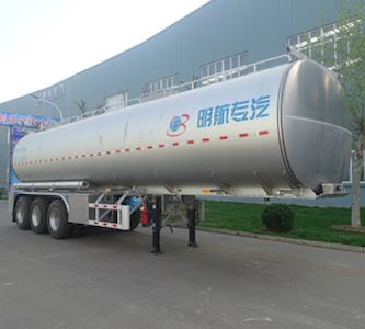 Minghang  ZPS9409GSY Aluminum alloy edible oil transportation semi-trailer