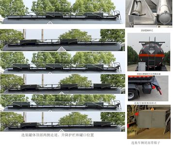 Zhongqi Liwei brand automobiles HLW5320GZWS6 Miscellaneous dangerous goods tank transport vehicle