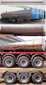 Zhengkang Hongtai brand automobiles HHT9400GHYA Chemical liquid transportation semi-trailer