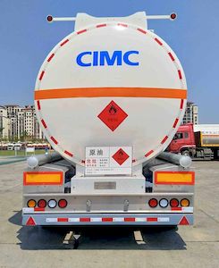 CIMC ZJV9400GRYJM Aluminum alloy flammable liquid tank transport semi-trailer