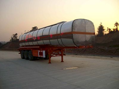 Zhongshang Automobile ZZS9400GHY Chemical liquid transportation semi-trailer