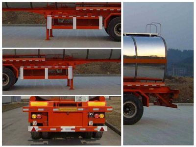 Zhongshang Automobile ZZS9400GHY Chemical liquid transportation semi-trailer